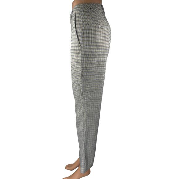 Abercrombie & Fitch Multicolor Plaid Mid Rise Flared Bootcut Trousers Pants Sz S - Picture 2 of 4